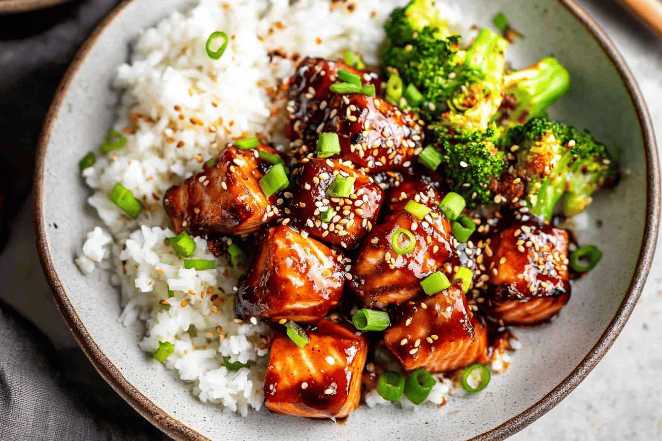 This baked teriyaki salmon recipe is easy, delicious, and perfect for a healthy dinner.