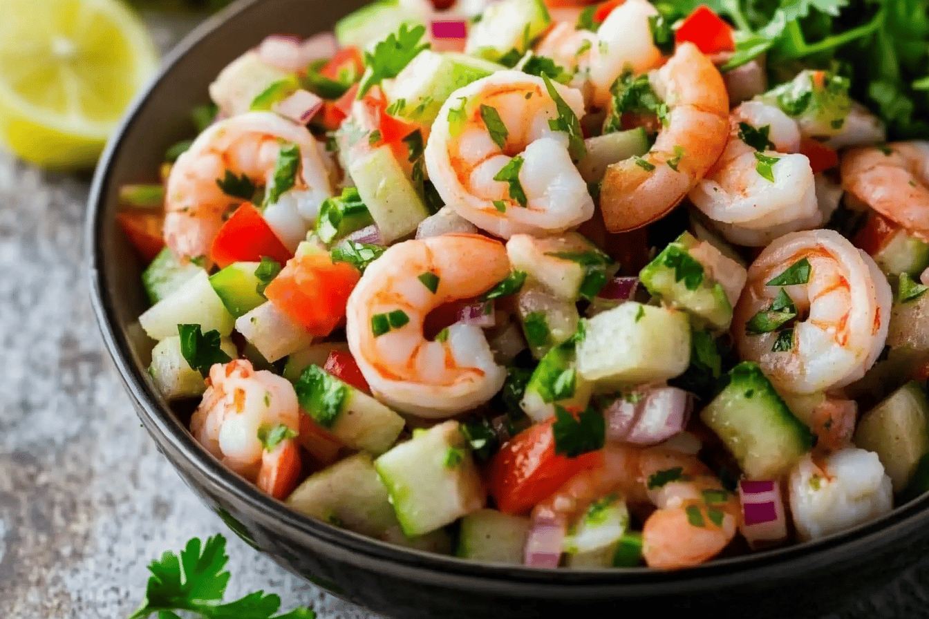 This fresh shrimp ceviche is a zesty delight perfect for warm days and gatherings.