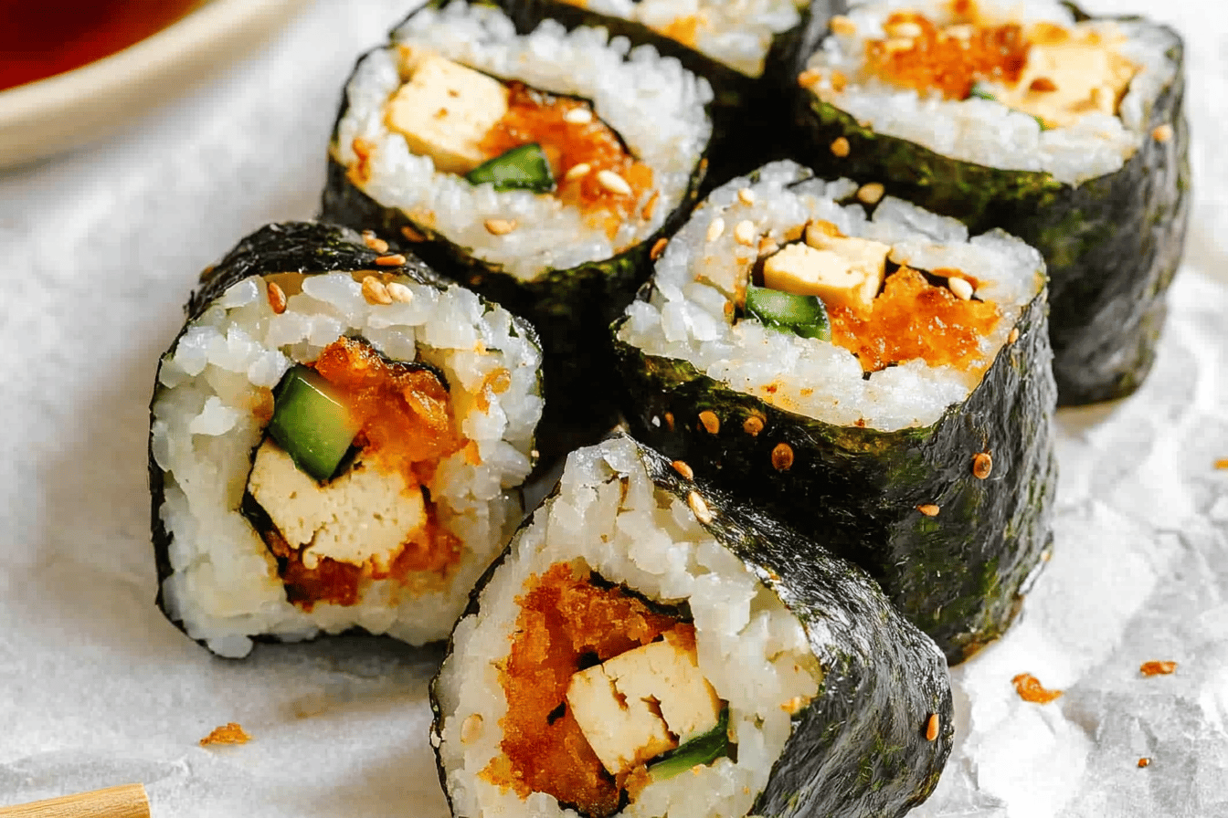 These Fried Tofu Sushi Rolls are a delightful twist on tradition, perfect for any sushi lover! 🍣✨