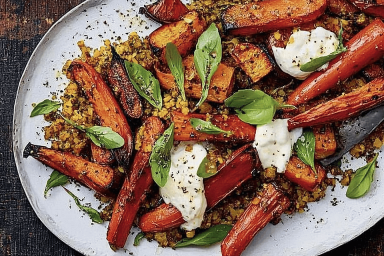 Delicious roasted veggies infused with spicy harissa for a boost of flavor. Perfect for any meal! 🌶️🥦