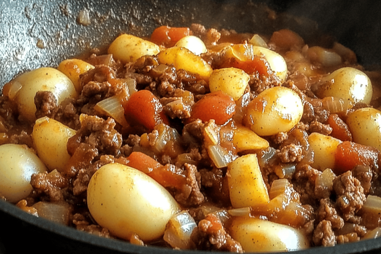 Warm up your nights with this comforting Hobo Stew! Perfect for cozy evenings. 🍲🔥