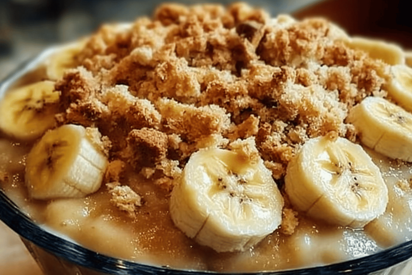 This Southern Banana Cobbler is a sweet slice of heaven perfect for any dessert lover! 🍌🥧