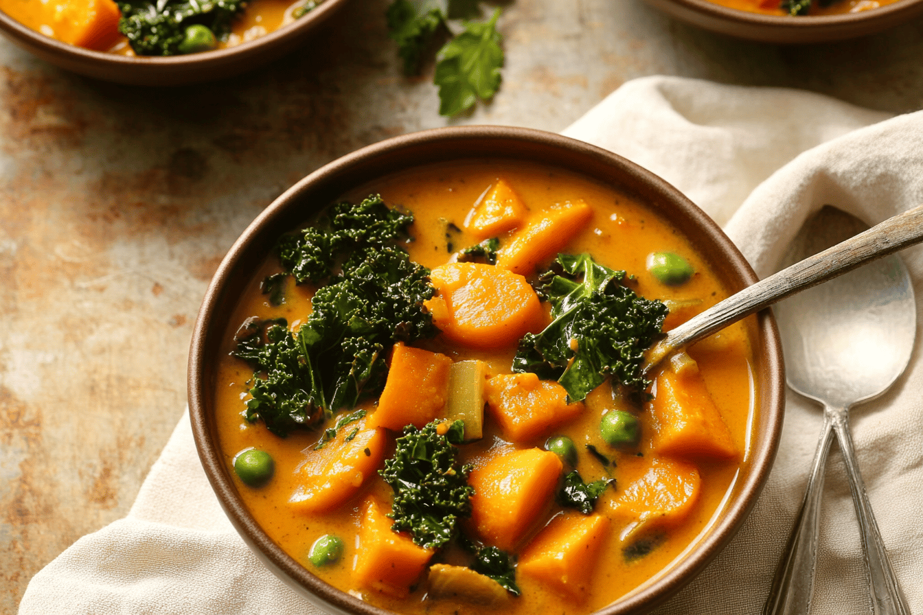 Delicious and nutritious, this curry is a perfect blend of flavors! 🌿🍠