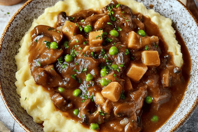 Warm up your dinner table with this hearty Vegan Mushroom Bourguignon! 🍄🥖