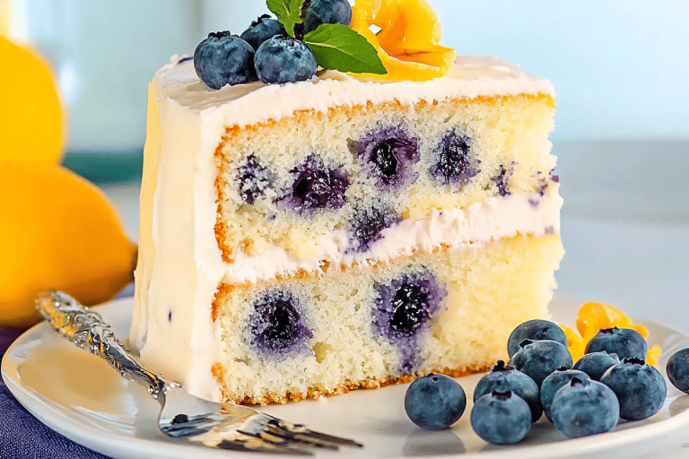 This Lemon Blueberry Buttermilk Cake is a delightful treat perfect for any occasion! 🍋🫐