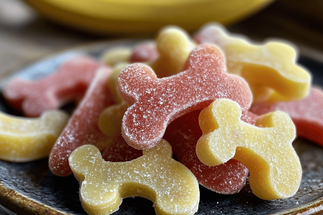 Treat your furry friend to these delicious and healthy dog-friendly drops! 🍓🍌🐶