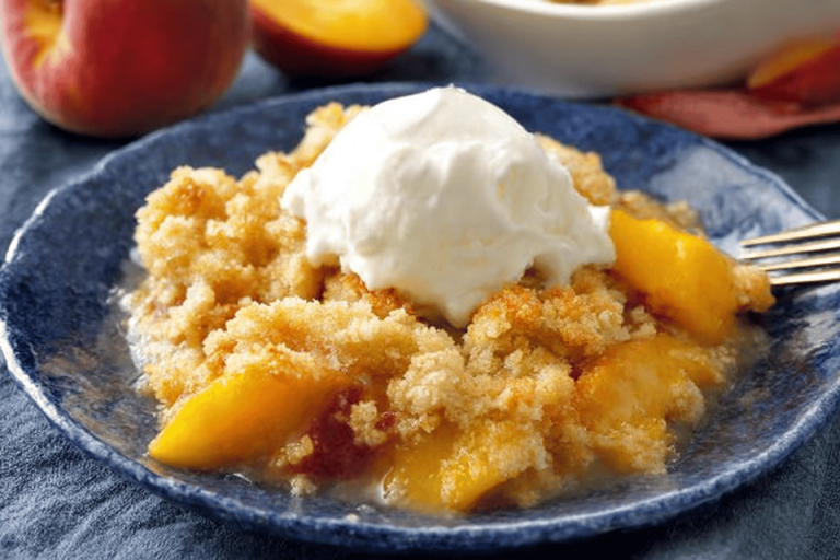 This easy peach cobbler is a delight to make and indulge in! 🍑🍰