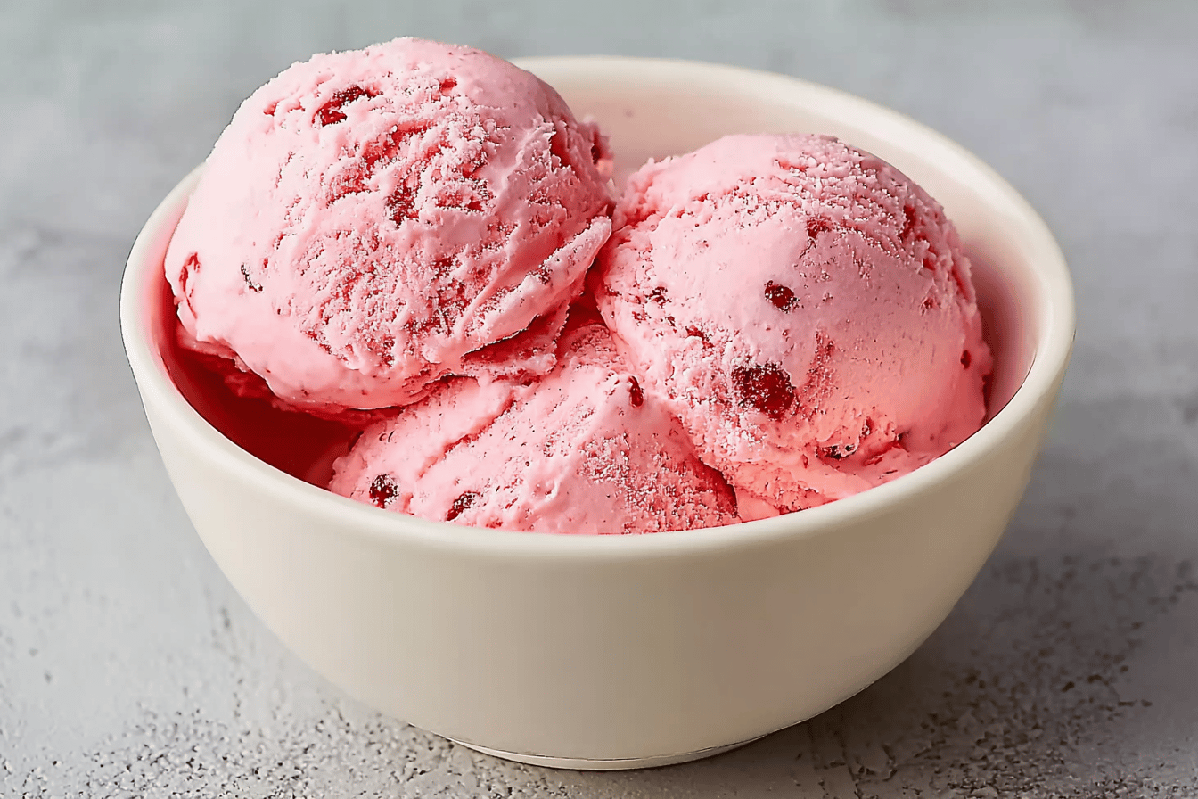 Easy Strawberry Ice Cream