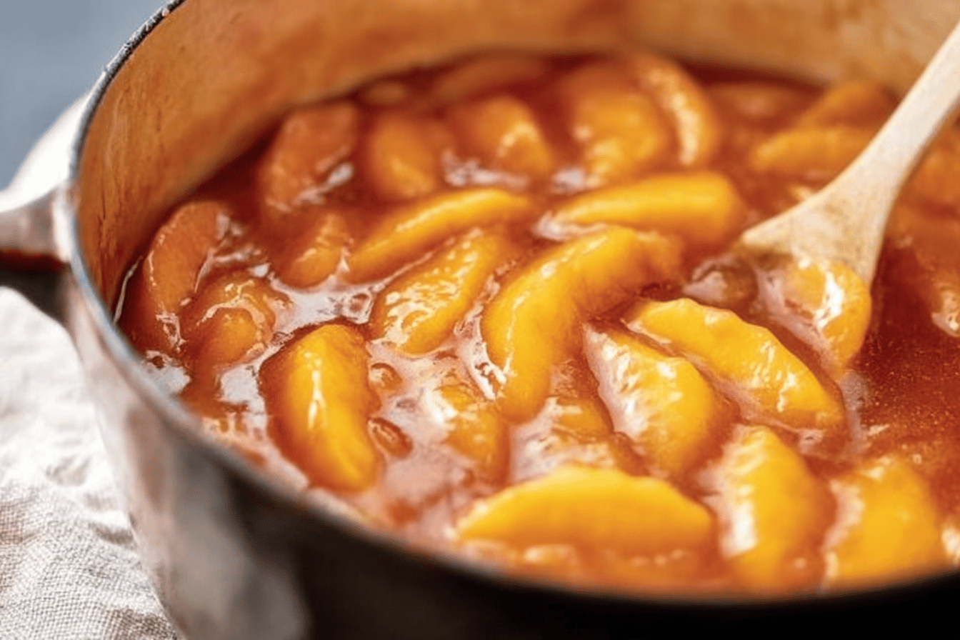 This peach pie filling is bursting with flavor and perfect for your desserts! 🍑🥧
