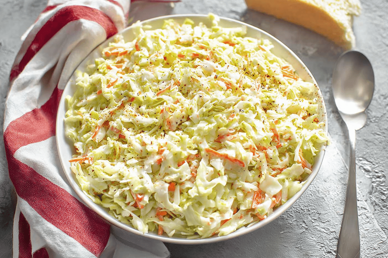 This delicious KFC coleslaw is creamy and tangy, just like the original! 🥗😋