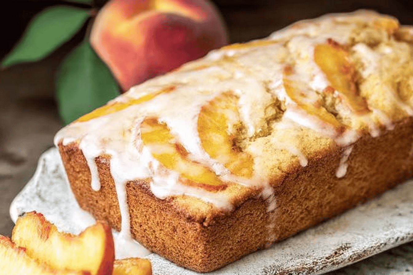 Enjoy the sweetness of summer in this moist peach bread! Perfect for your next brunch. 🍑🍞