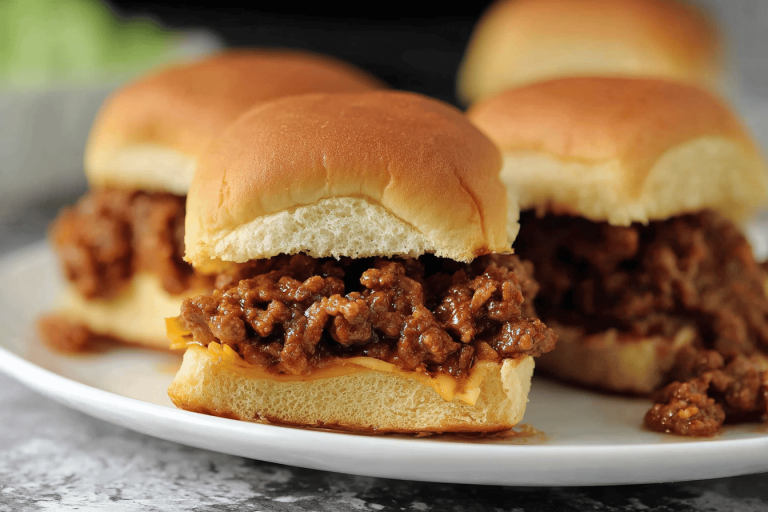 These Sloppy Joe Sliders are a tasty, crowd-pleasing delight! Perfect for gatherings! 🍔🎉