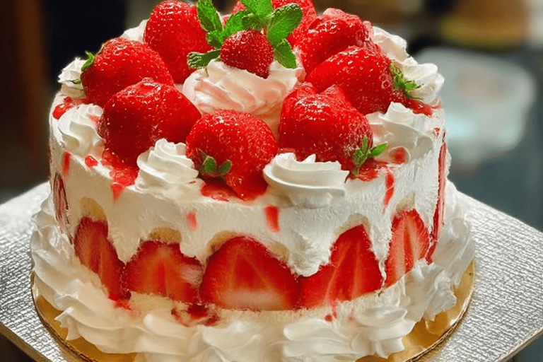 Indulge in this delightful summer treat that showcases fresh strawberries. Perfect for any gathering! 🍓☀️