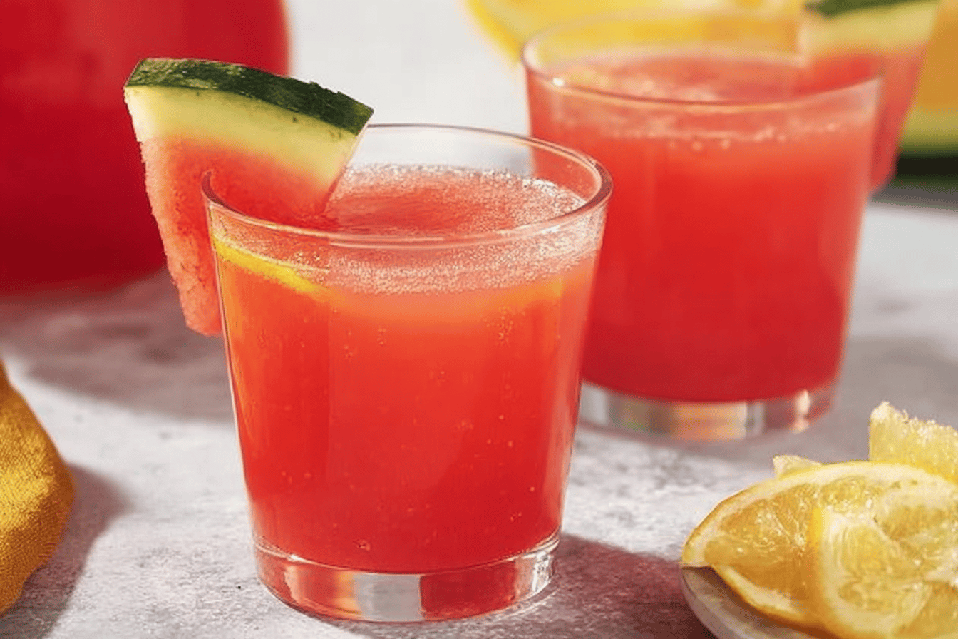 Cool off this summer with a delightful watermelon lemonade that refreshes and invigorates. 🍉🍋