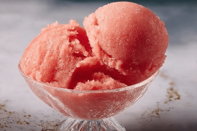 Cool down with this refreshing Watermelon Sorbet recipe, perfect for hot days! 🍉☀️