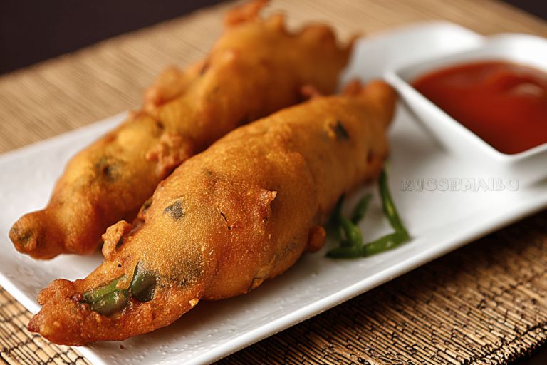 Warm, crispy, and stuffed with delicious potato masala, it's perfect for tea time! 🌧️☕️