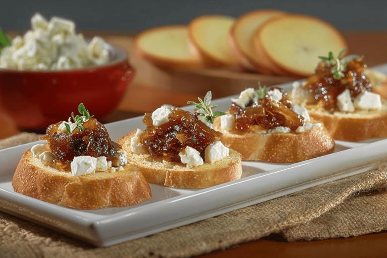 Deliciously sweet and savory crostini perfect for any gathering! 🍷🧀