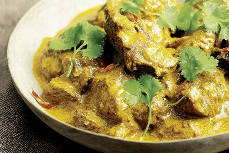 Experience a flavorful journey with this mutton curry, packed with spices and a nutty twist. 🌶️🥘😊