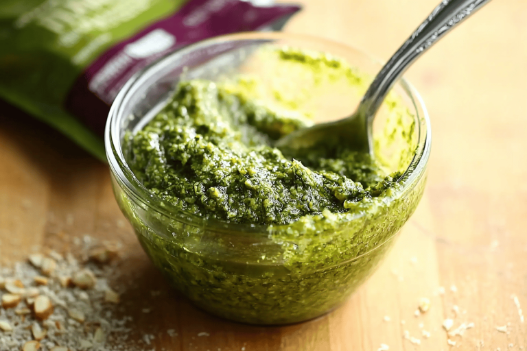 Discover a nutty twist on classic pesto that elevates your meals in just 5 minutes! 🌿🥳