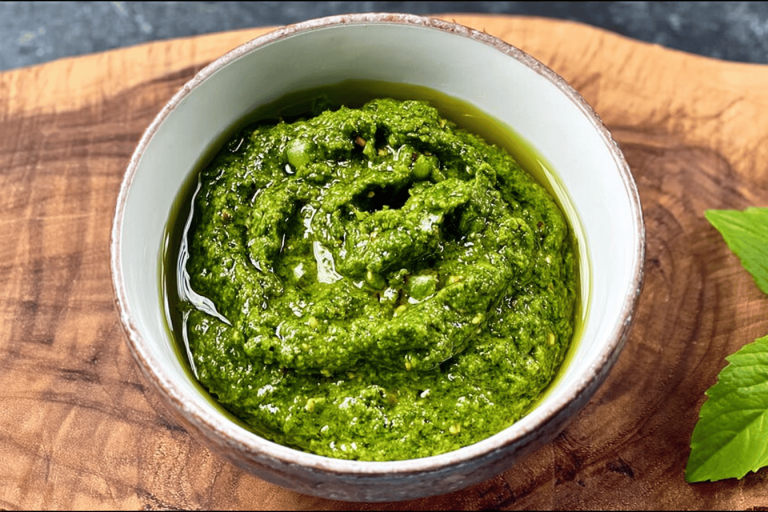 Hazelnut pesto brings a sweet and earthy twist to the classic sauce. Perfect for autumn flavors! 🍂🌰