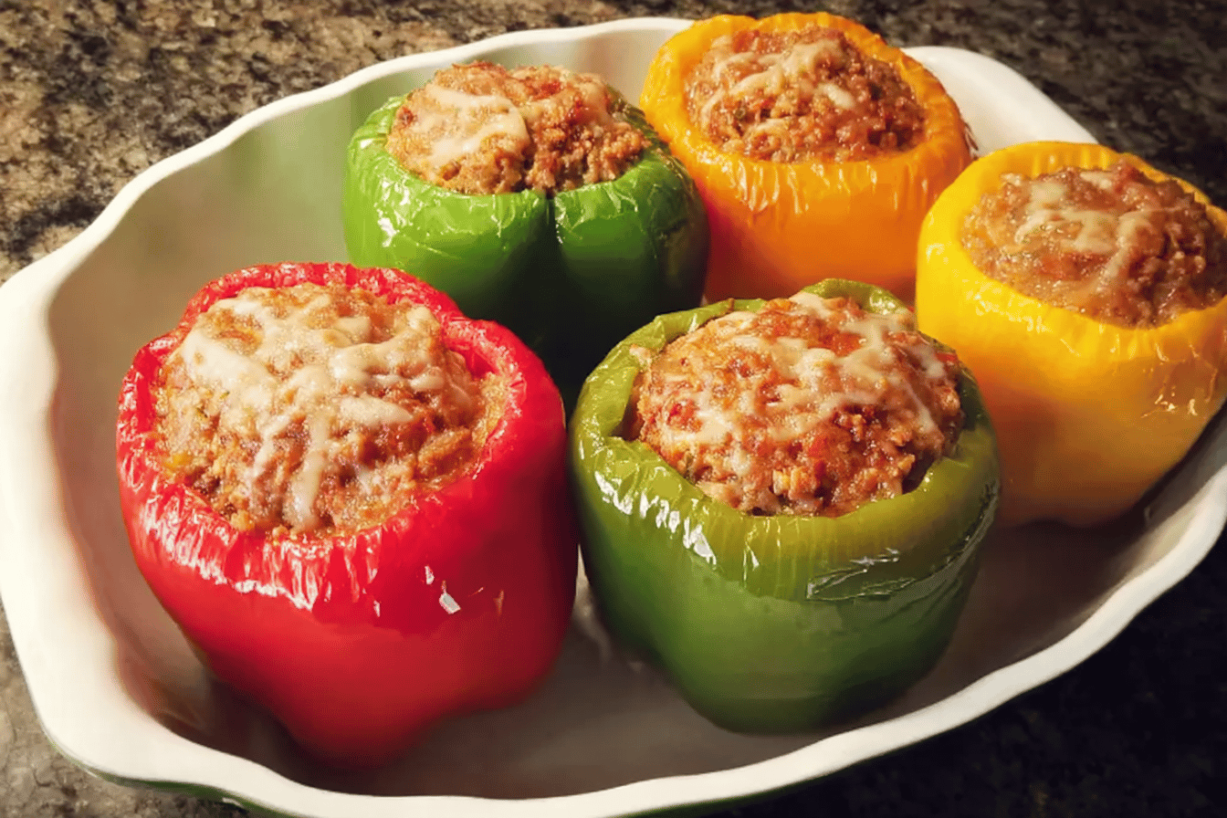 These colorful peppers are packed with healthy goodness and flavor! 🌶️🍚