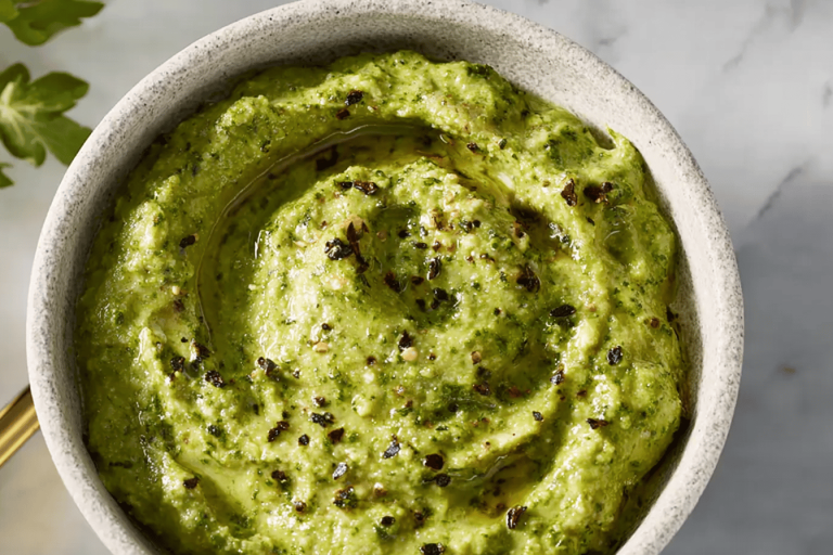 Creamy, rich, and oil-free, this avocado pesto is a game changer! 🥑🌱