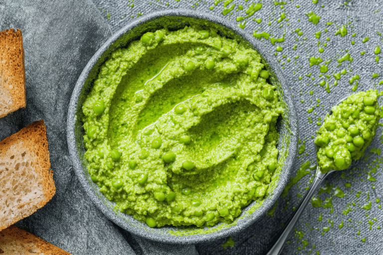Brighten your meals with this fresh Pea Pesto. Perfect for pasta or spreads! 🌿🍋