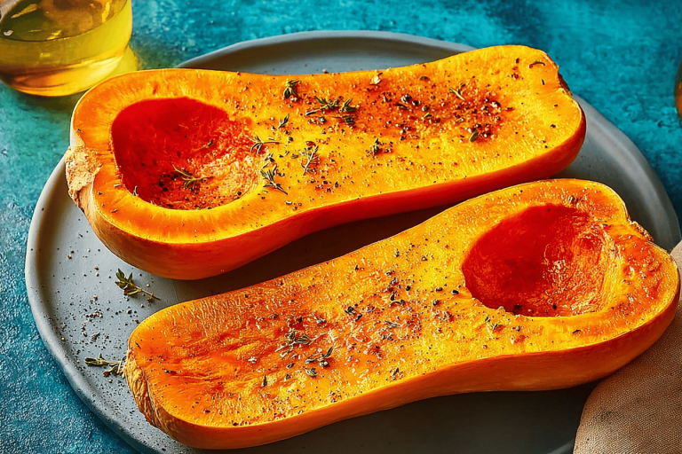 Enjoy the sweet and nutty flavor of roasted butternut squash! Perfect for any meal. 🍂🍽️