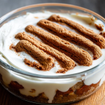 Slice of 2-ingredient yogurt cheesecake topped with fresh berries and honey drizzle.