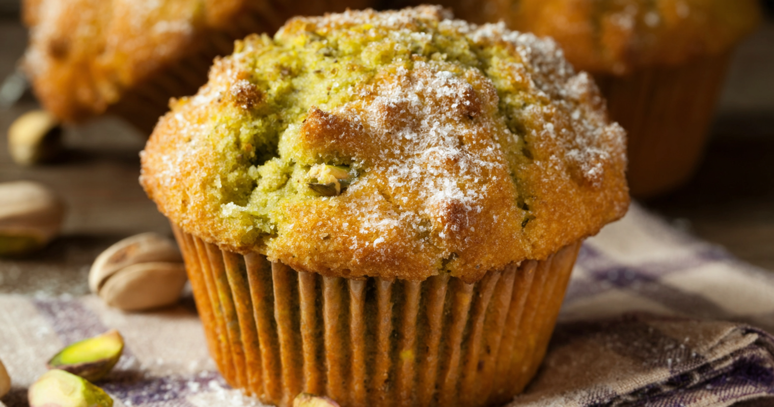 Soft & Fluffy Pistachio Muffins That Taste Like a Bakery Treat